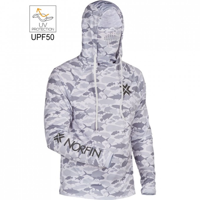 Джемпер NORFIN SUN PRO GUARD HOODIE GRAY р.S 132301-S